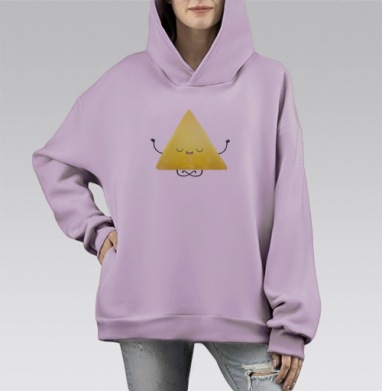 Релакси, Hoodie Mono Fiolet, оверсайз, утепленная