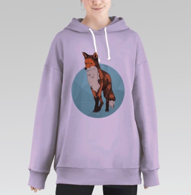 Самая Обычная Лиса, Hoodie Long Oversize Fiolet