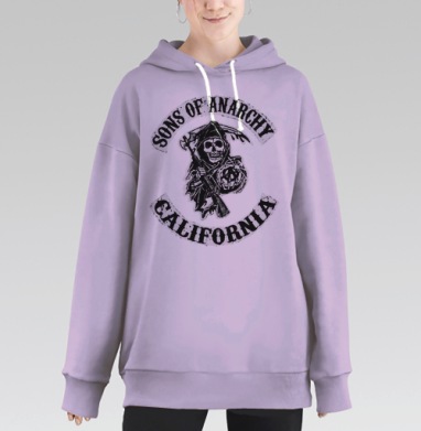 Самоделка, Hoodie Long Oversize Fiolet