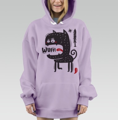 Собакен, Hoodie Mjhigh Dig Mel, Fiolet, утепленная