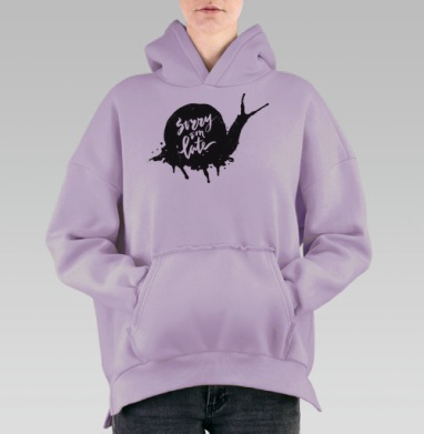 Сорри, Hoodie Oversize Fiolet, утепленная