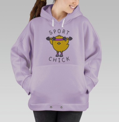 СПОРТ ЦЫПА, Hoodie Oversize Fiolet