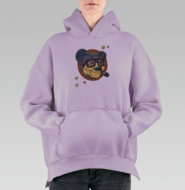 Старина Мики, Hoodie Oversize Fiolet, утепленная