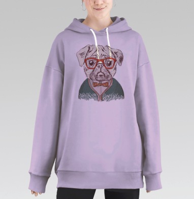 Стиляга, Hoodie Long Oversize Fiolet