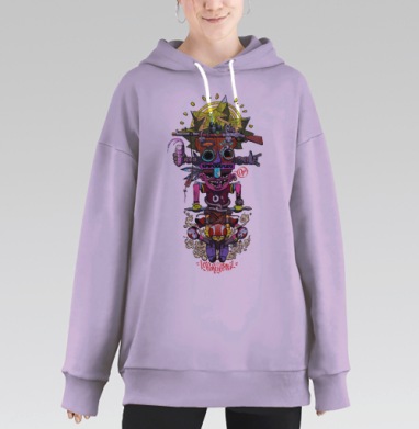 Тотем для реальных райдеров, Hoodie Long Oversize Fiolet
