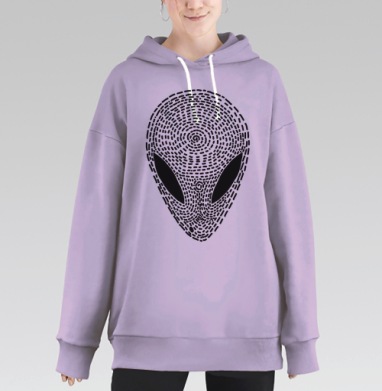 УФО БЛЭК, Hoodie Long Oversize Fiolet