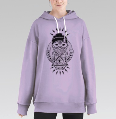 ваще совята  (муж.), Hoodie Long Oversize Fiolet