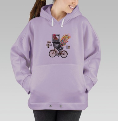 Велоретропетух, Hoodie Oversize Fiolet