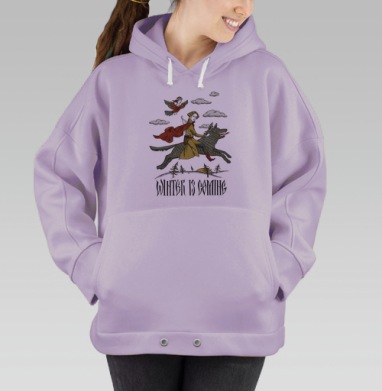 Винтер из коминг, Hoodie Oversize Fiolet