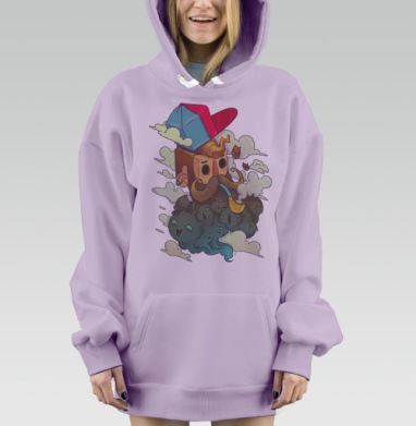 Бородокотики, Hoodie Mjhigh Dig Mel, Fiolet, утепленная