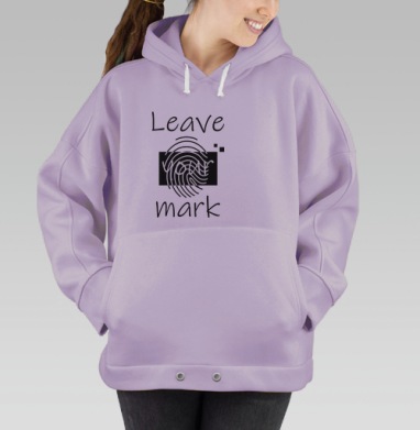 Цифровая личная идентичность монохромный акцент на черном фоне, Hoodie Oversize Fiolet