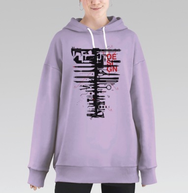 D-Carcass, Hoodie Long Oversize Fiolet