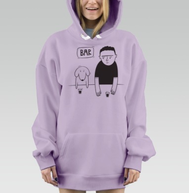 Dog, Hoodie Mjhigh Dig Mel, Fiolet, утепленная
