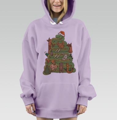 Ёлка, Hoodie Mjhigh Dig Mel, Fiolet, утепленная