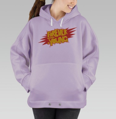 Forever young, Hoodie Oversize Fiolet