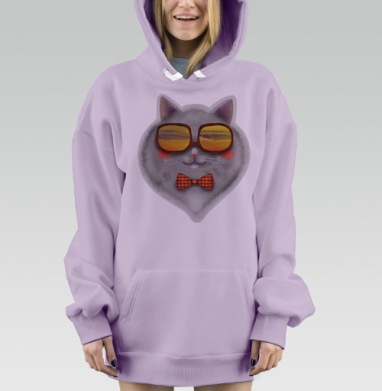 Котофей, Hoodie Mjhigh Dig Mel, Fiolet, утепленная