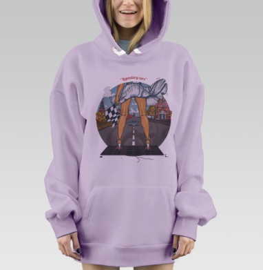 Legendary cars, Hoodie Mjhigh Dig Mel, Fiolet, утепленная