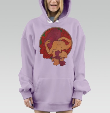 Lilium, Hoodie Mjhigh Dig Mel, Fiolet, утепленная