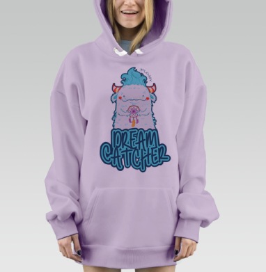 Ловец снов Флози, Hoodie Mjhigh Dig Mel, Fiolet, утепленная