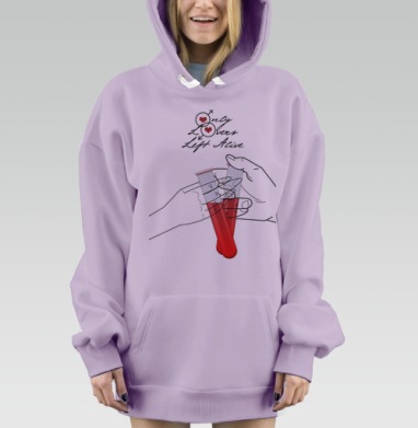 Любовь Кровь Вечная Only Lovers Left Alive, Hoodie Mjhigh Dig Mel, Fiolet, утепленная