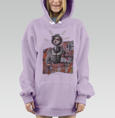 Маска, Hoodie Mjhigh Dig Mel, Fiolet, утепленная