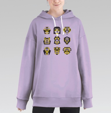 Маски, Hoodie Long Oversize Fiolet