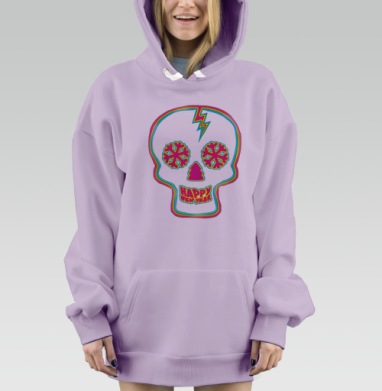 Механический торс сложный механизм с каркасом из ребер, Hoodie Mjhigh Dig Mel, Fiolet, утепленная