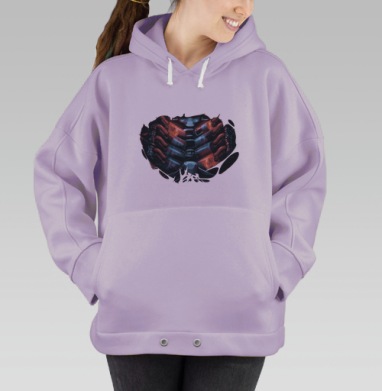 Мощный двигатель огонь энергия внутренняя мечта, Hoodie Oversize Fiolet