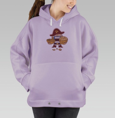 Nutcracker, Hoodie Oversize Fiolet