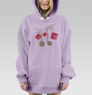 Переплетение бежевых нитей с красными карточками макраме узлы, Hoodie Mjhigh Dig Mel, Fiolet, утепленная