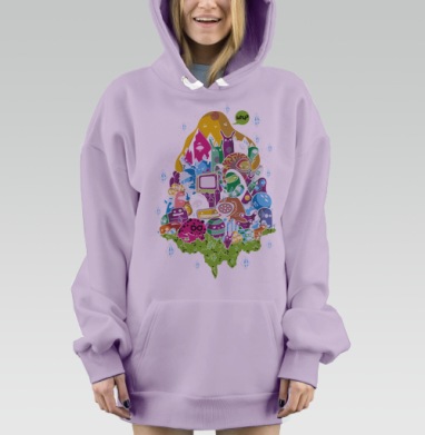 Почему, Hoodie Mjhigh Dig Mel, Fiolet, утепленная