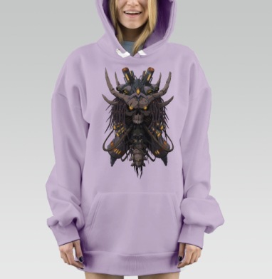 Power Lich, Hoodie Mjhigh Dig Mel, Fiolet, утепленная