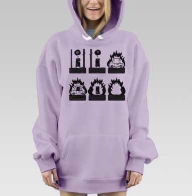 Про Медведя, Hoodie Mjhigh Dig Mel, Fiolet, утепленная