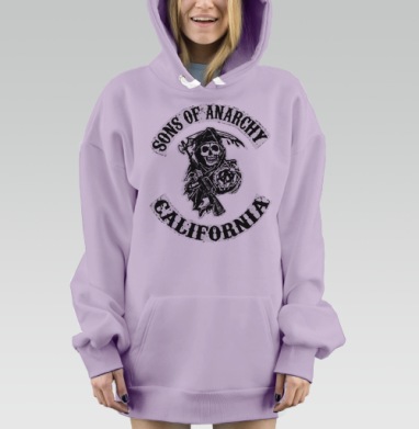 Самоделка, Hoodie Mjhigh Dig Mel, Fiolet, утепленная