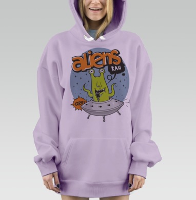 Ufo, Hoodie Mjhigh Dig Mel, Fiolet, утепленная