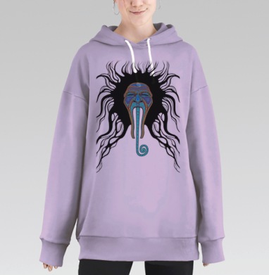 Варган, Hoodie Long Oversize Fiolet