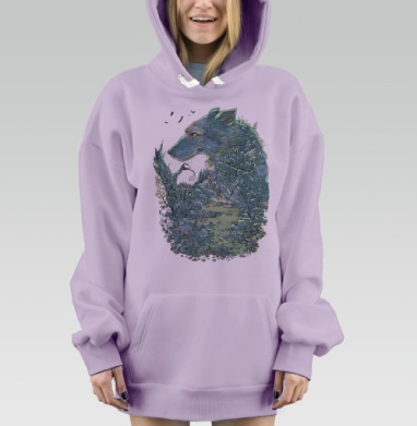 Волчок, Hoodie Mjhigh Dig Mel, Fiolet, утепленная
