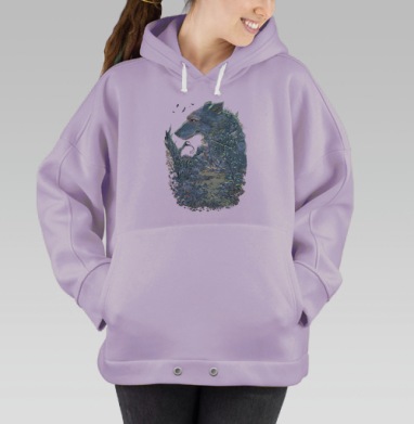 Волчок, Hoodie Oversize Fiolet
