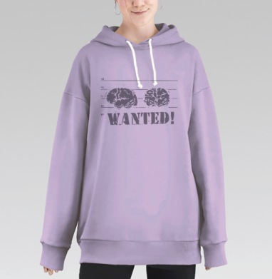 WANTED!, Hoodie Long Oversize Fiolet