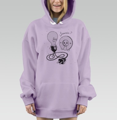 Зажгём, Hoodie Mjhigh Dig Mel, Fiolet, утепленная
