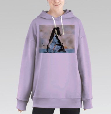 Альпинист, Hoodie Long Oversize Fiolet
