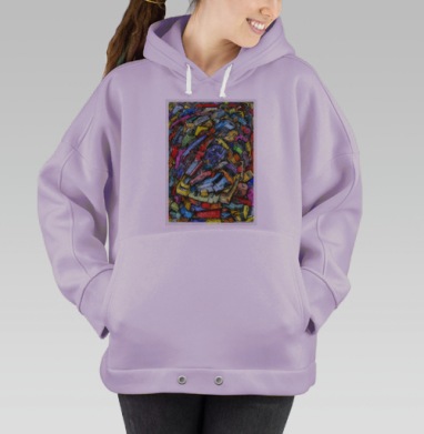 Автомобили, Hoodie Oversize Fiolet