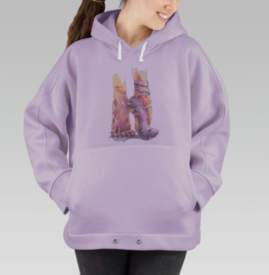 Балетные ножки, Hoodie Oversize Fiolet