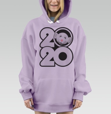 Белая Металлическая Крыса 2020 года, Hoodie Mjhigh Dig Mel, Fiolet, утепленная