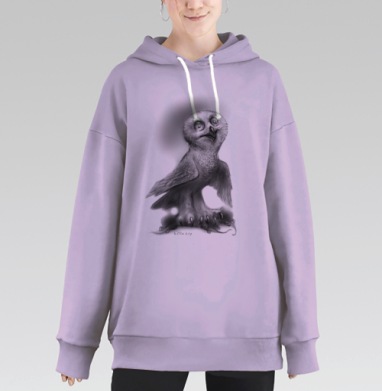 Бон аппетит, Hoodie Long Oversize Fiolet