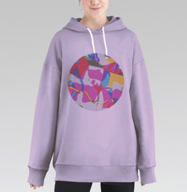 Ботокс для Глыбины, Hoodie Long Oversize Fiolet