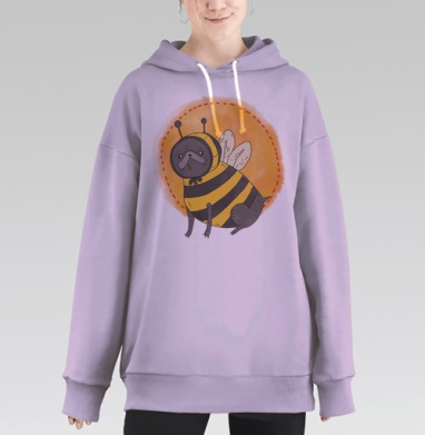 Бульдожек, Hoodie Long Oversize Fiolet