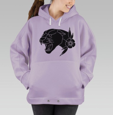 Черная пантера, Hoodie Oversize Fiolet