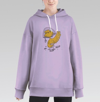 Цып Цып, Hoodie Long Oversize Fiolet