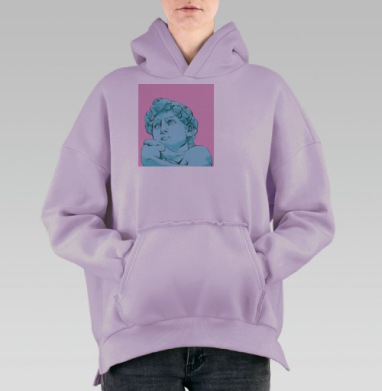 Дааавид, Hoodie Oversize Fiolet, утепленная